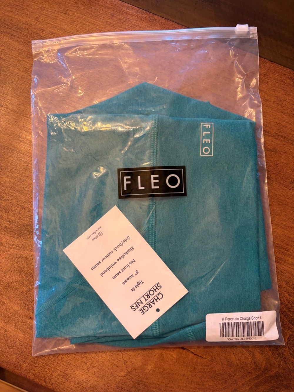 Fleo Teal High-Waist Training Shorts